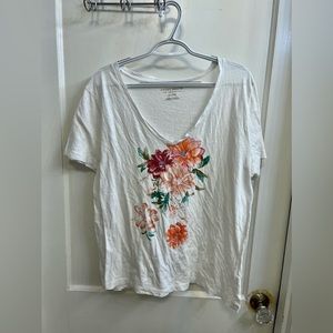 LUCKY BRAND - FLORAL GRAPHIC TEE